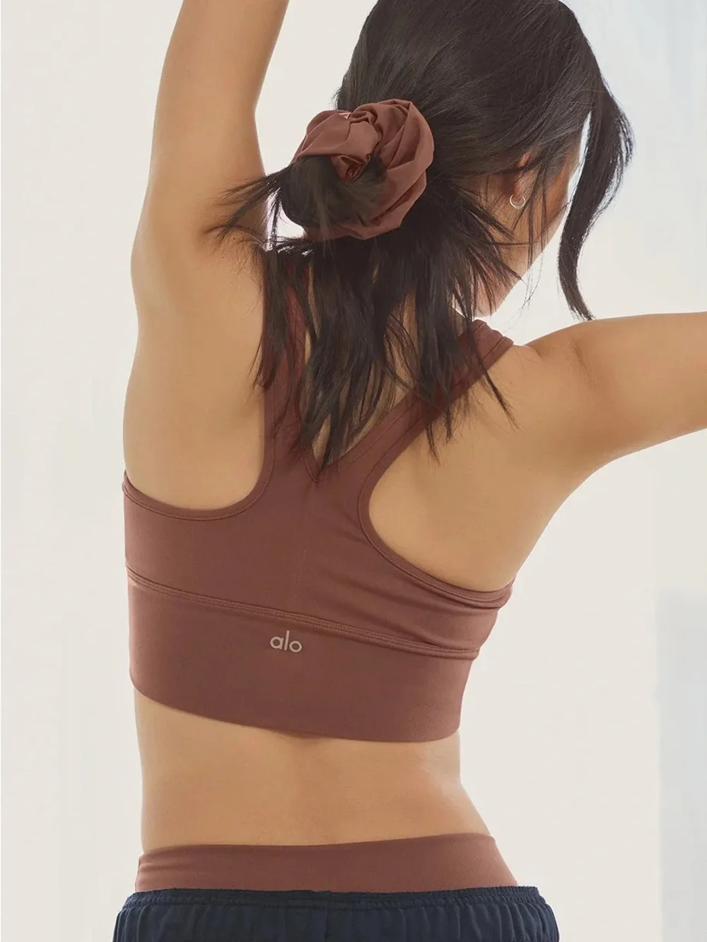 ALO Yoga Women’s Wild Thing Sports Bra - Chestnut - Size L